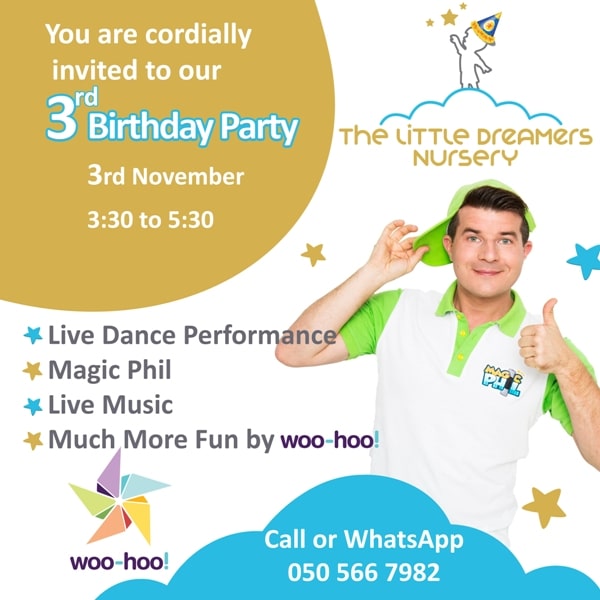 3rd birthday party the little dreamers nursery dubai