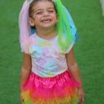 cute girl rainbow clothes
