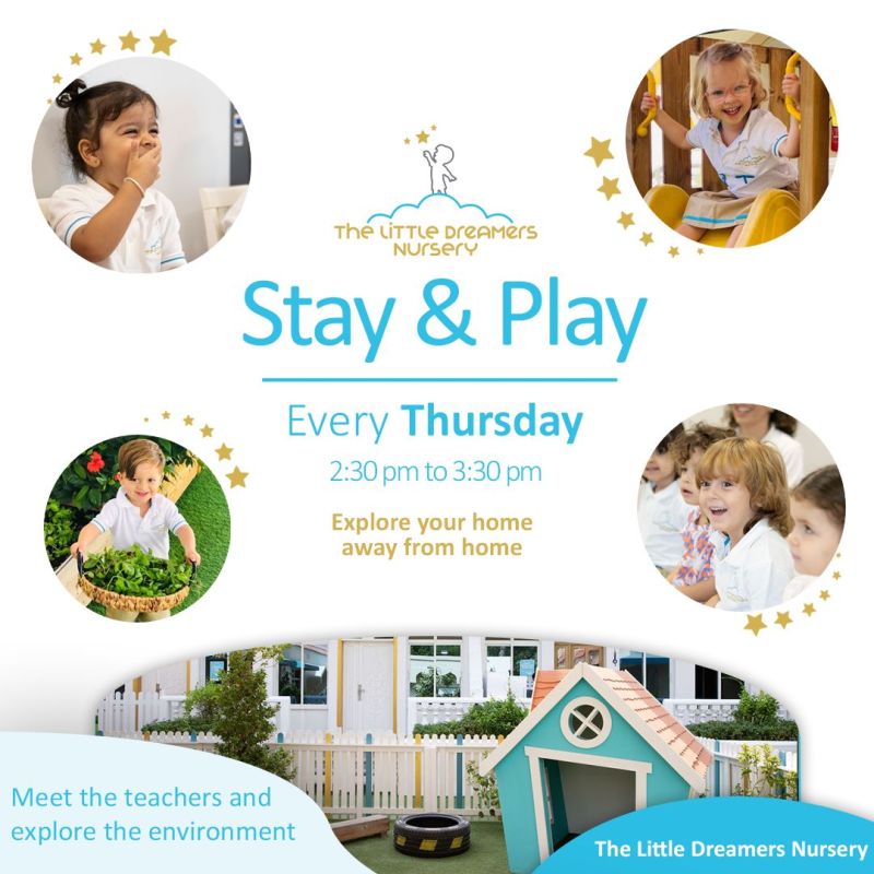 stay and play - every thursday - dreamers nursery - jumeirah 3 - dubai
