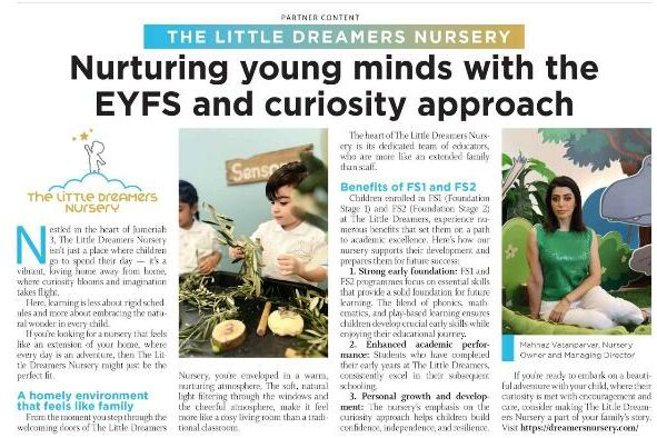 The new Gulf News reportage about our nursery